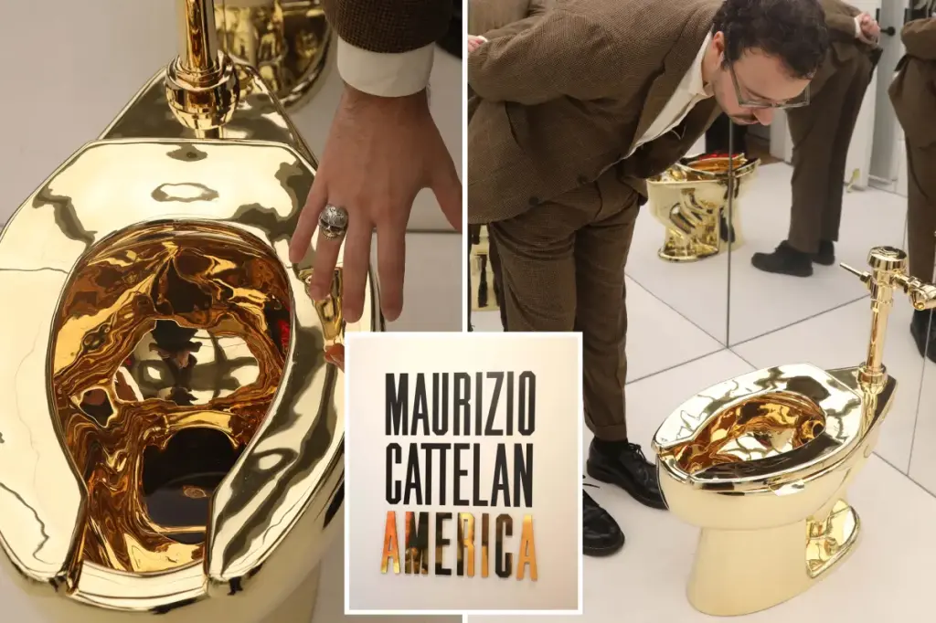 Working 18-karat-gold toilet fetches $12M at auction