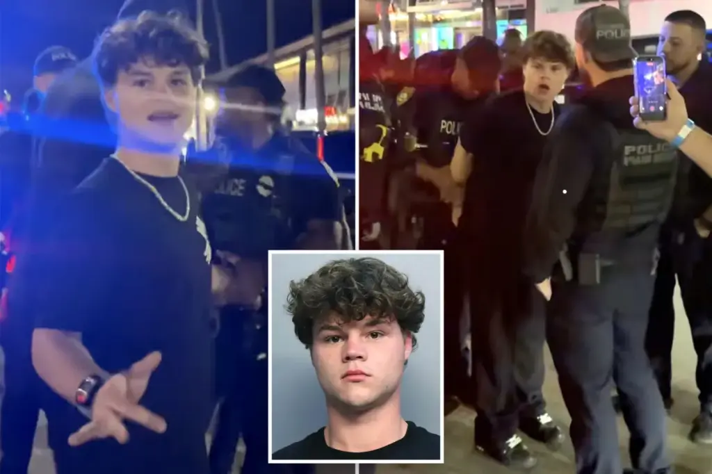 YouTube personality Jack Doherty confronted Miami police to a duel prior to his drug arrest: video