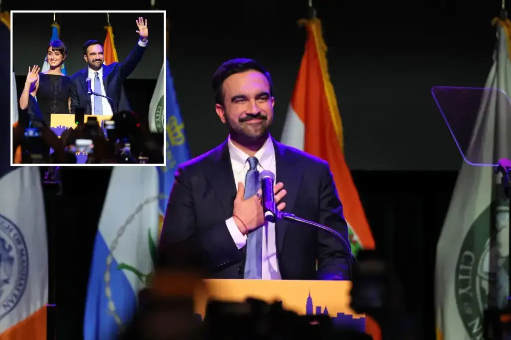 Zohran Mamdani, the newly elected Mayor of NYC, remains committed to his socialist principles in a passionate victory speech.