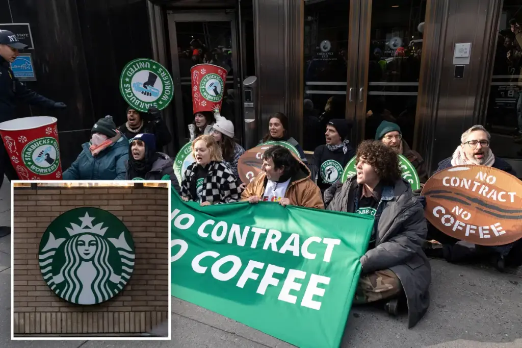 12 Starbucks workers taken into custody outside Empire State Building