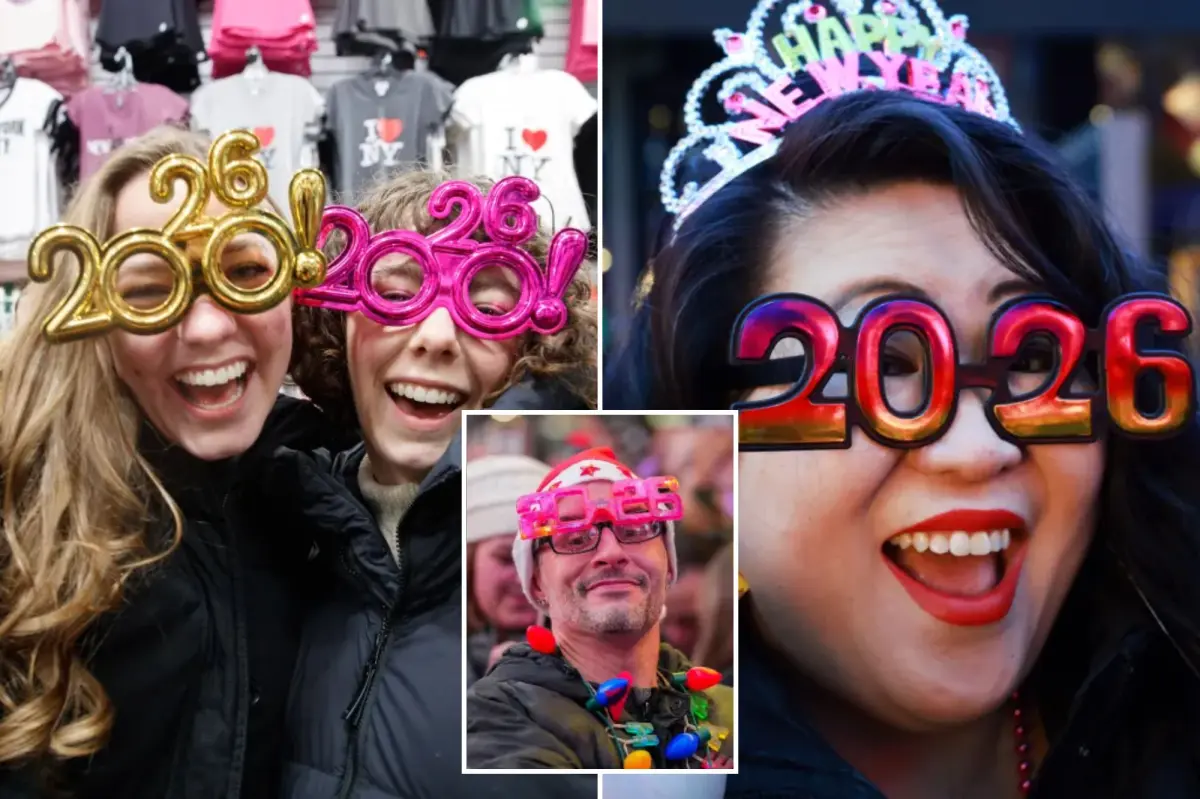 2026 begins on a strange note with unusual party glasses in NYC
