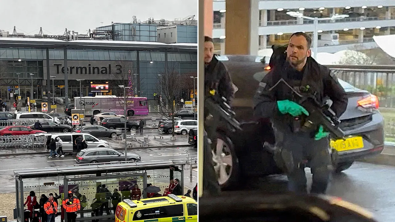 21 individuals sprayed with pepper spray during suitcase theft at Heathrow Airport