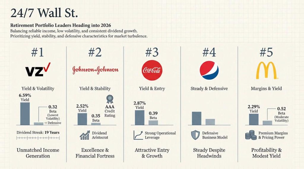 5 Strong Dividend Stocks Everyone Should Include in Their Retirement Portfolio Now