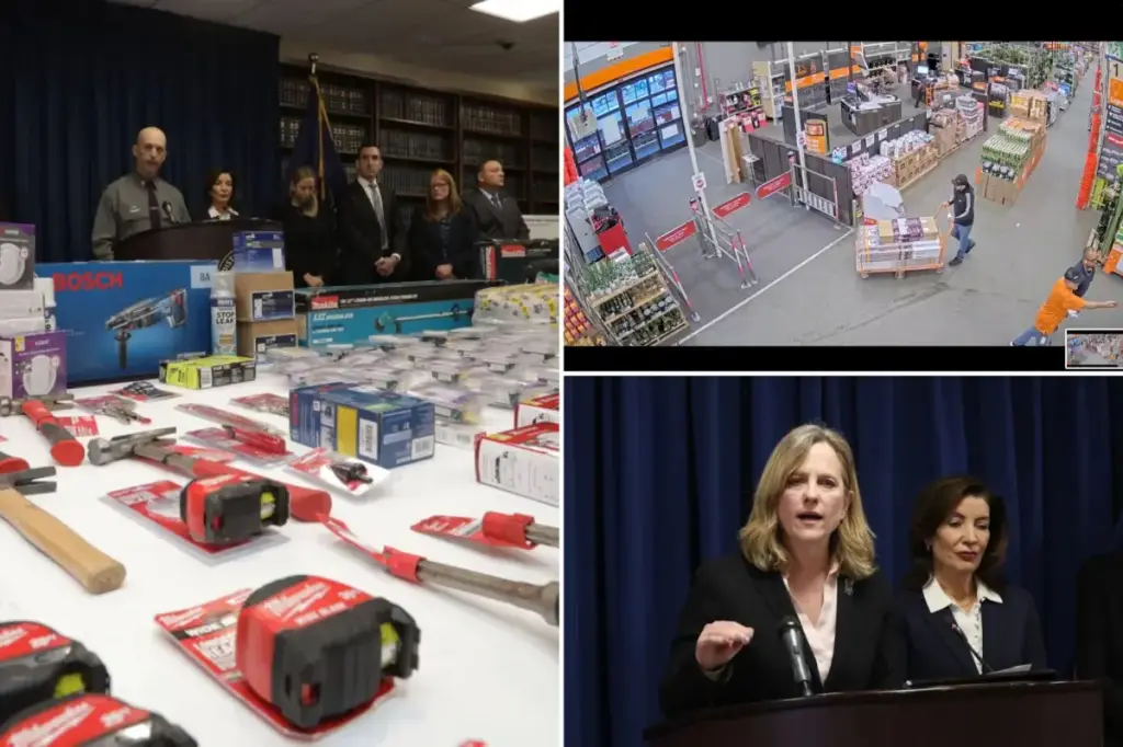 A group in NYC stole $2.2 million in merchandise from Home Depot using elaborate heists similar to those in Ocean's 11, according to the district attorney.