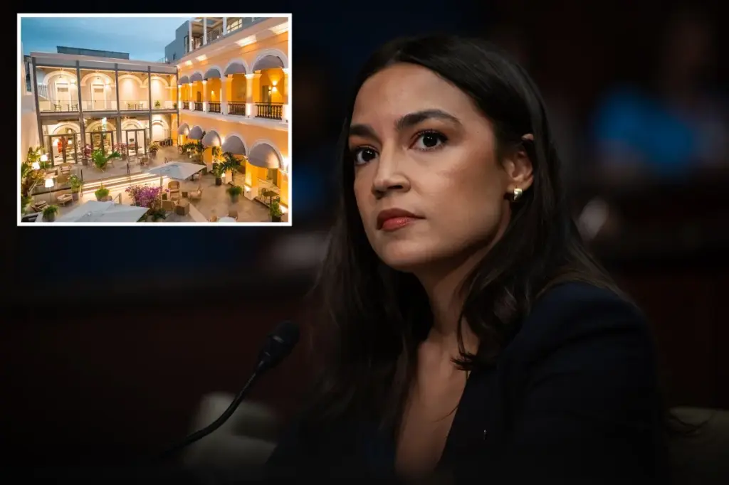 AOC spent almost $50,000 on expensive hotel stays, meals, and renting the concert venue in Puerto Rico where Bad Bunny played.