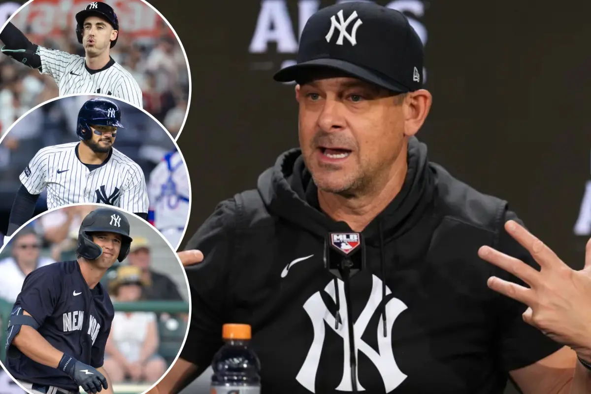 Aaron Boone comments on the Yankees' significant left-field dilemma