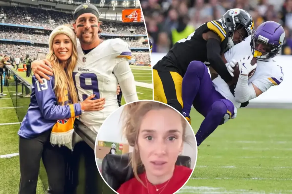 Adam Thielen's wife discusses his departure from the Vikings