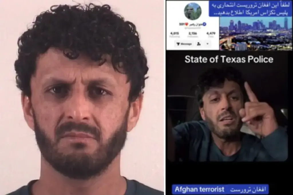 Afghan man faces federal charges for threatening a suicide bomb attack in Texas