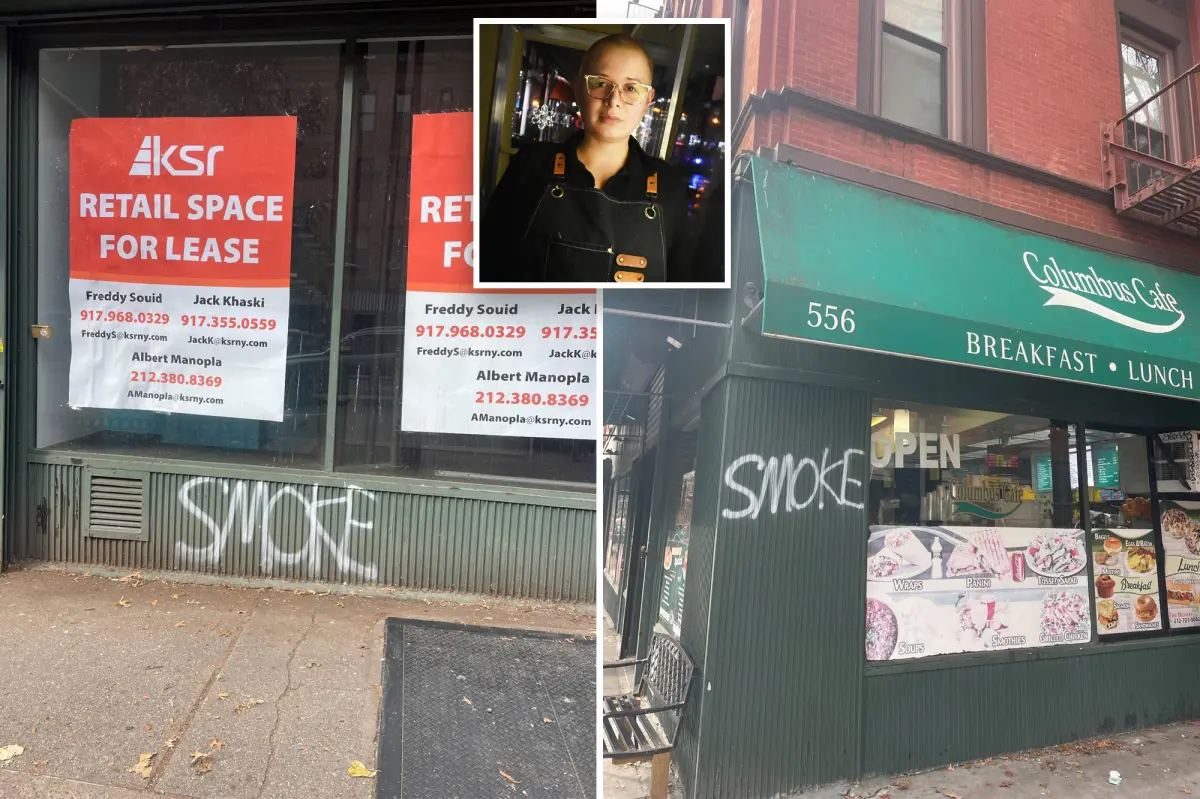 Angry New Yorkers upset as graffiti vandal damages many businesses with 'SMOKE'