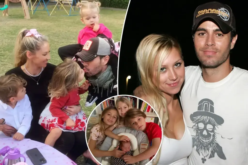 Anna Kournikova and Enrique Iglesias feeling blissful after welcoming their fourth child