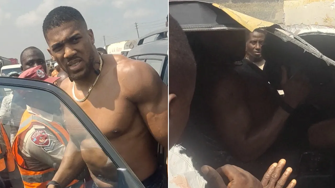 Anthony Joshua's friends die in car accident in Nigeria