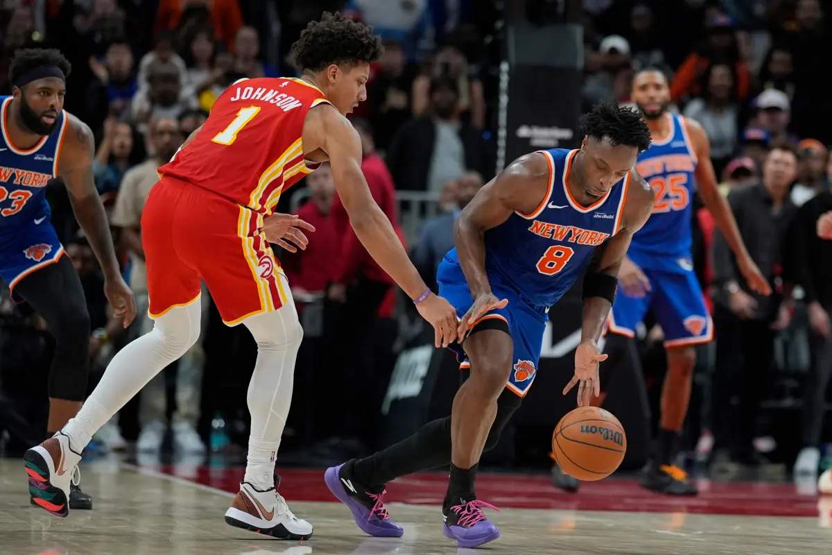 Anunoby's late game efforts secure victory as Knicks hold off Hawks' resurgence
