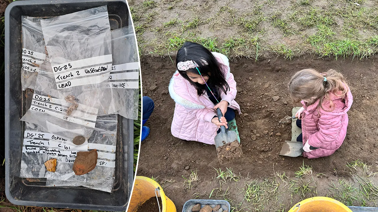 Archaeologists discover tools that are 9,000 years old during a search for a castle