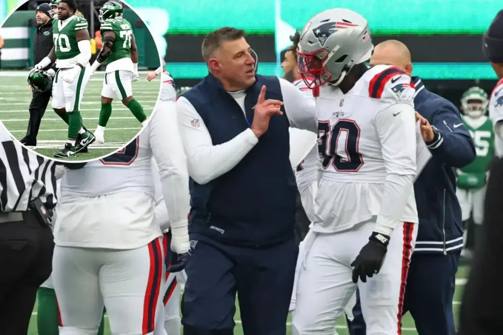 Armand Membou involved in Mike Vrabel's clash with the Jets and Patriots