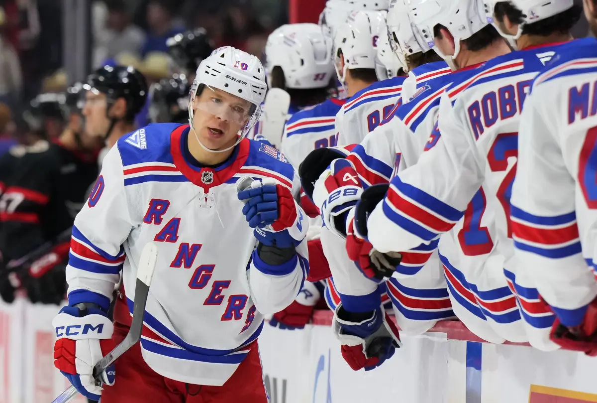 Artemi Panarin of the Rangers achieves 900th point