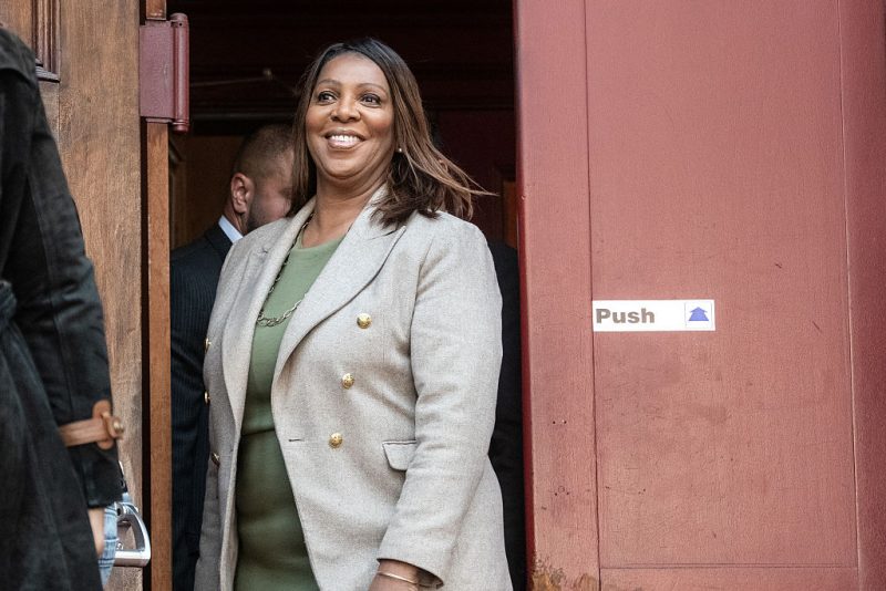 Attorney General Letitia James faces a lawsuit for reportedly threatening to remove school board members who are against trans athletes.