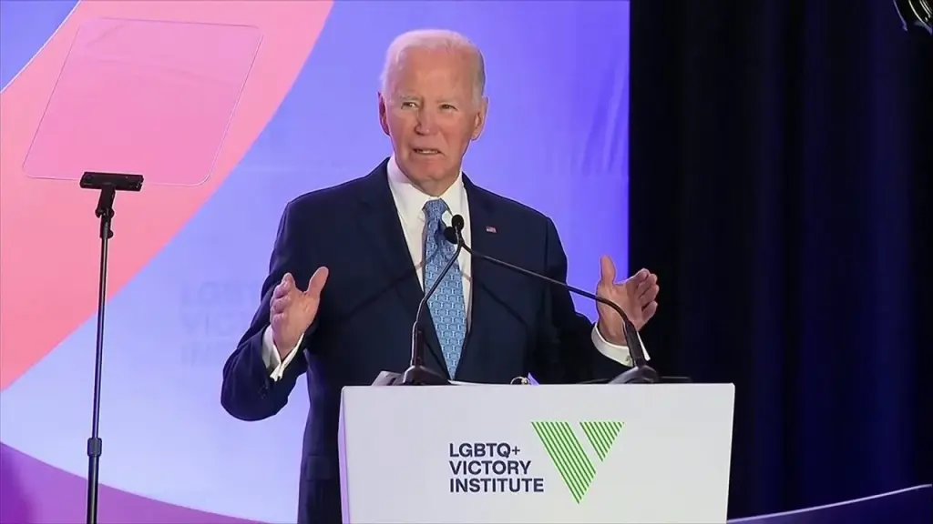 Biden makes a slip during his speech at a DC LGBTQ+ conference by saying 'United States of Amerigotit'