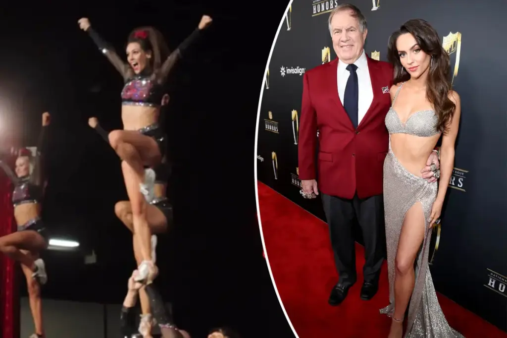 Bill Belichick supports girlfriend Jordon Hudson at her cheerleading event in Atlanta