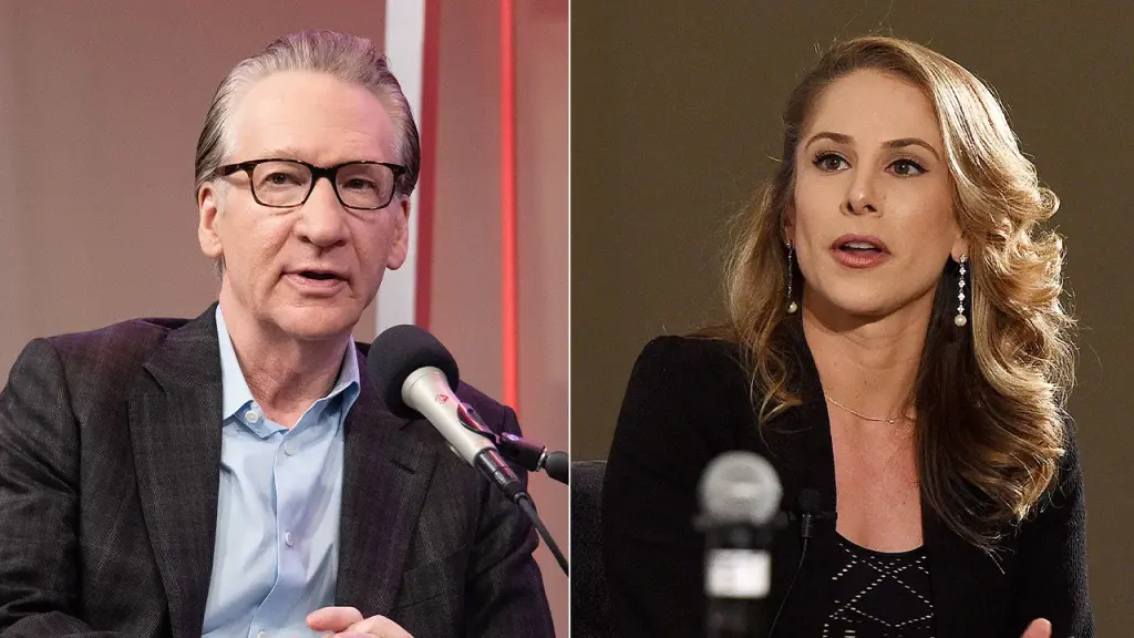 Bill Maher and Ana Kasparian argue about the Israel-Gaza conflict on a podcast