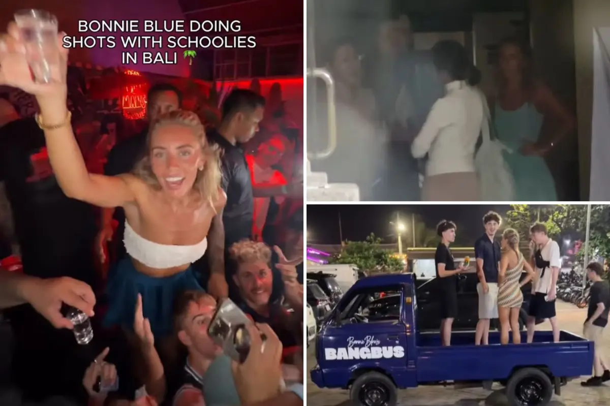 Bonnie Blue arrested by police in Bali for ‘Bangbus’ prank