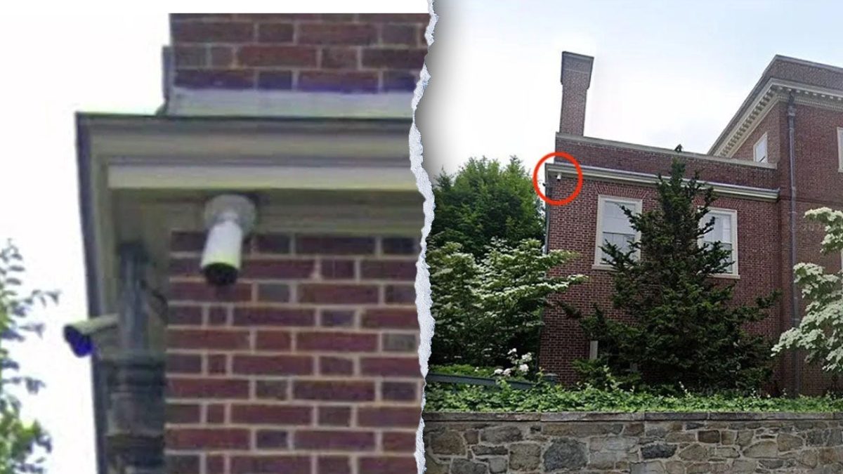 Brown points to the age of the building for not having video, yet the president's older residence is equipped with cameras.