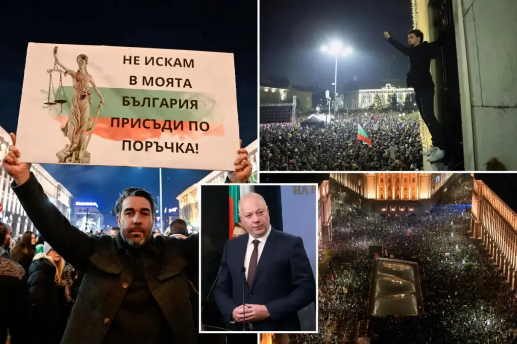 Bulgaria's government steps down following large protests in Sofia, according to Prime Minister Rosen Zhelyazkov.