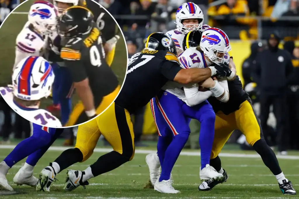 Cam Heyward claims Josh Allen kneed him in the stomach