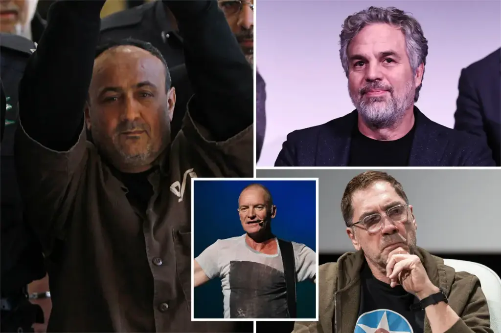 Celebrities urge the release of Marwan Barghouti, imprisoned Palestinian militant.