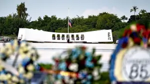 Ceremony to honor Pearl Harbor marks 84 years since the attack in Hawaii