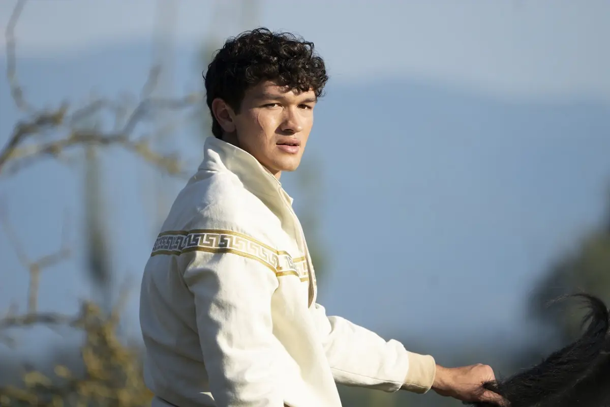 Charlie Bushnell, from ‘Percy Jackson and the Olympians,’ shares that Luke’s improved wardrobe in Season 2 makes him feel like a “new male model college student.”