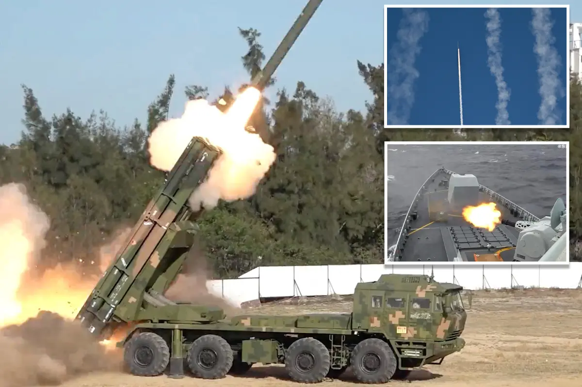 China launches rockets at Taiwan during military exercises simulating a blockade