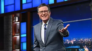 Colbert laughs that Paramount's $108 billion takeover offer might save his show instead.