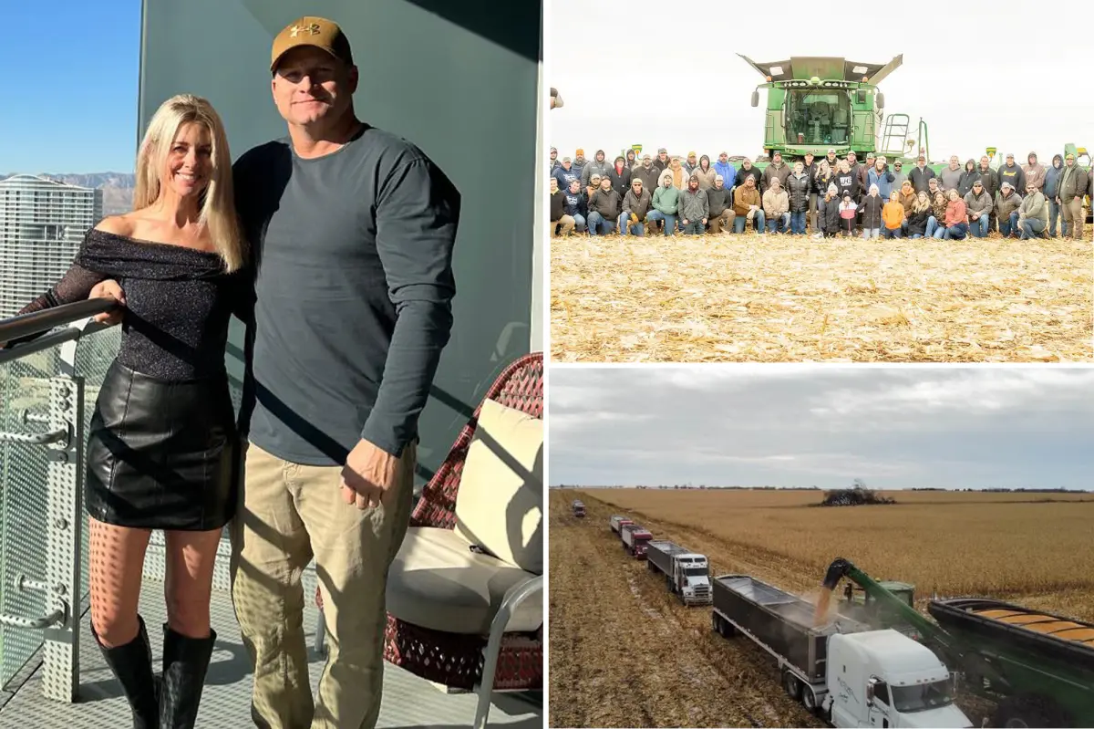 Community helps grieving widow by harvesting her late friend's 1,400 acres of crops