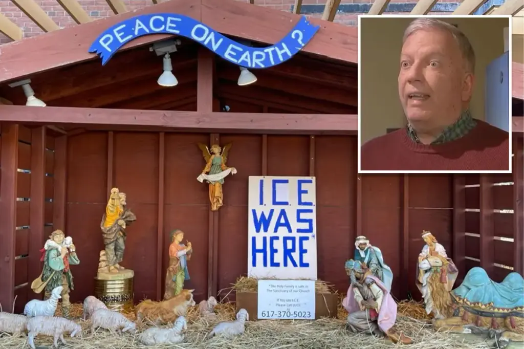 Controversy over empty Nativity scene and ICE enforcement message at St. Susanna Catholic Church in Massachusetts