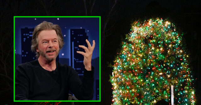 David Spade criticizes the mall tree-lighting event for not using the word 'Christmas'