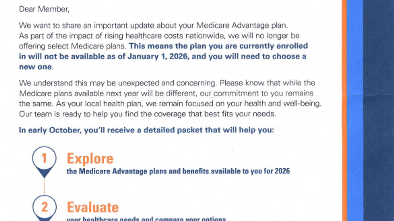 Deadline approaches for choosing a new plan as Medicare terminations are near.