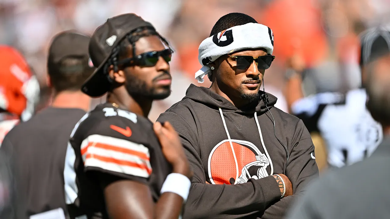 Deshaun Watson is back at Browns practice after Achilles injuries.