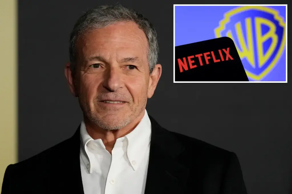 Disney CEO Bob Iger cautions about the effects of the Netflix-Warner Bros. Discovery agreement on customers.