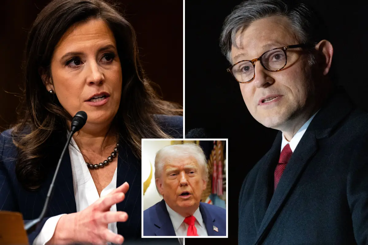 Elise Stefanik expresses her views on Speaker Johnson's leadership in the GOP.