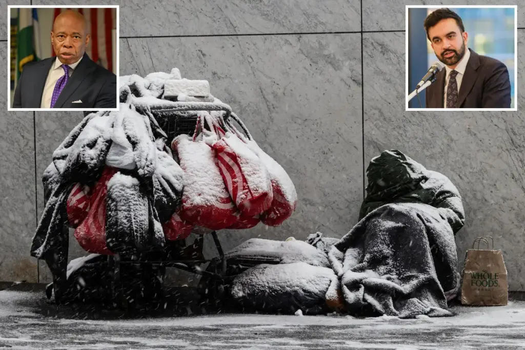Eric Adams cautioned Zohran Mamdani to manage homelessness effectively.