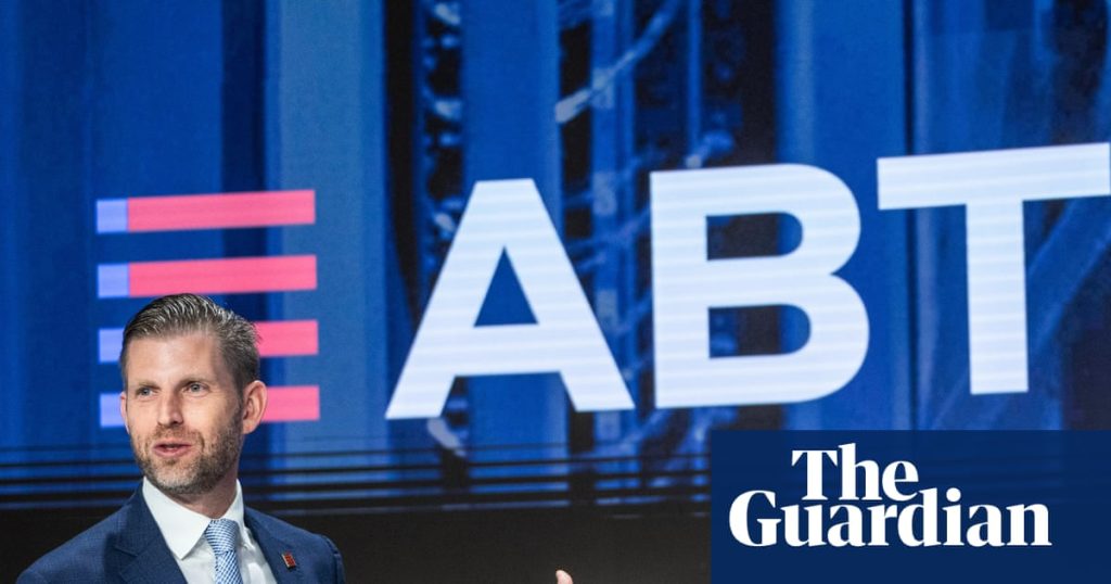 Eric Trump’s cryptocurrency company declines by almost 40% during the ongoing downturn in the crypto market.