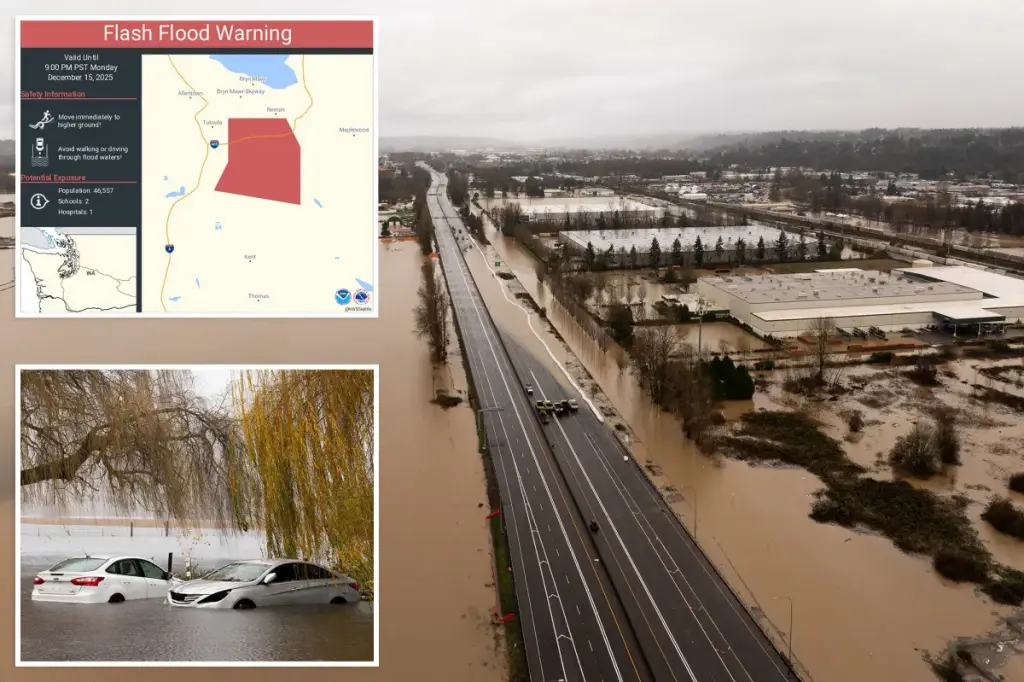 Evacuations in progress in Washington due to severe flash flood alert