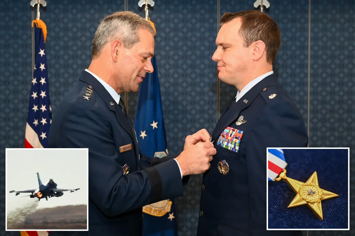 F-16 commander William 'Skate' Parks awarded a rare Silver Star for mission in the Middle East
