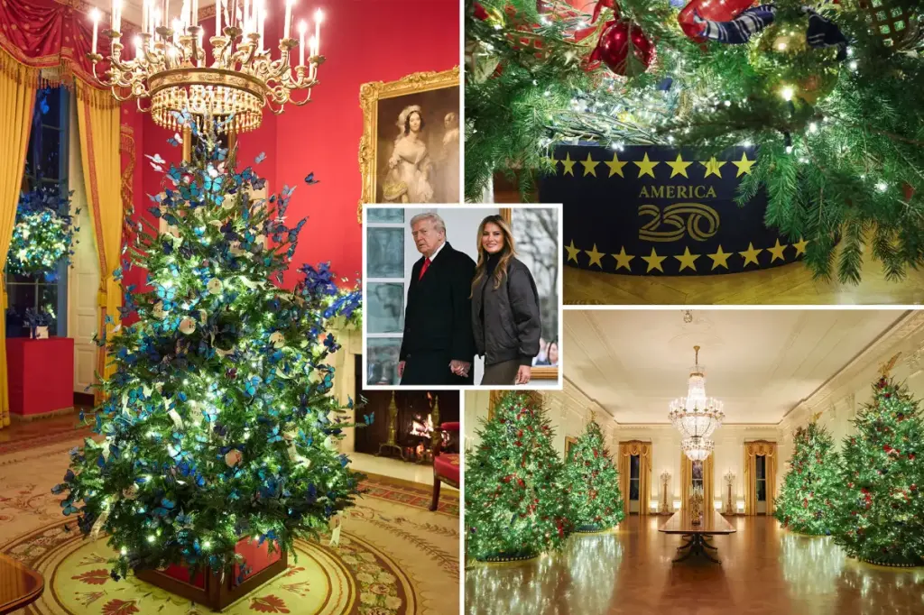 First lady reveals Christmas decorations at the White House