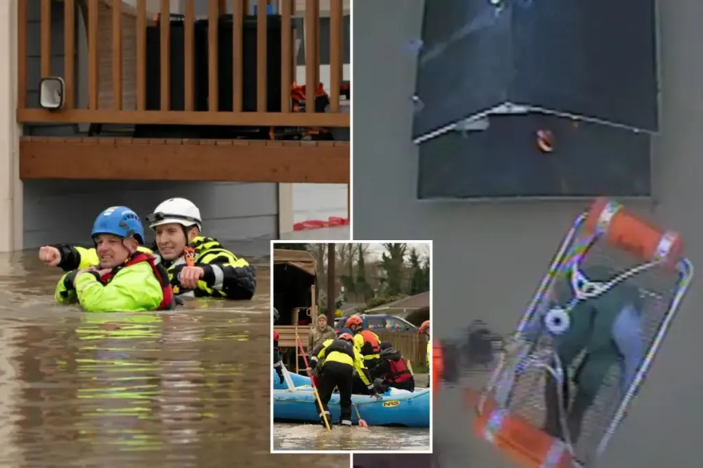 Flooding in Washington State leads to significant rescues following heavy rainfall.