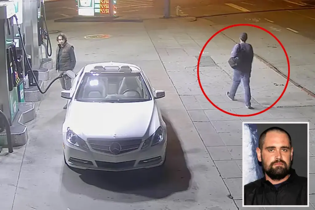 Footage captures Nick Reiner leaving his parents' house shortly before the murder.