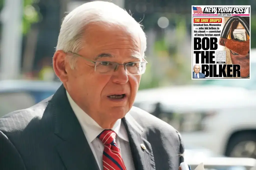 Former NJ Senator Bob Menendez prohibited from holding public office in the state following his conviction