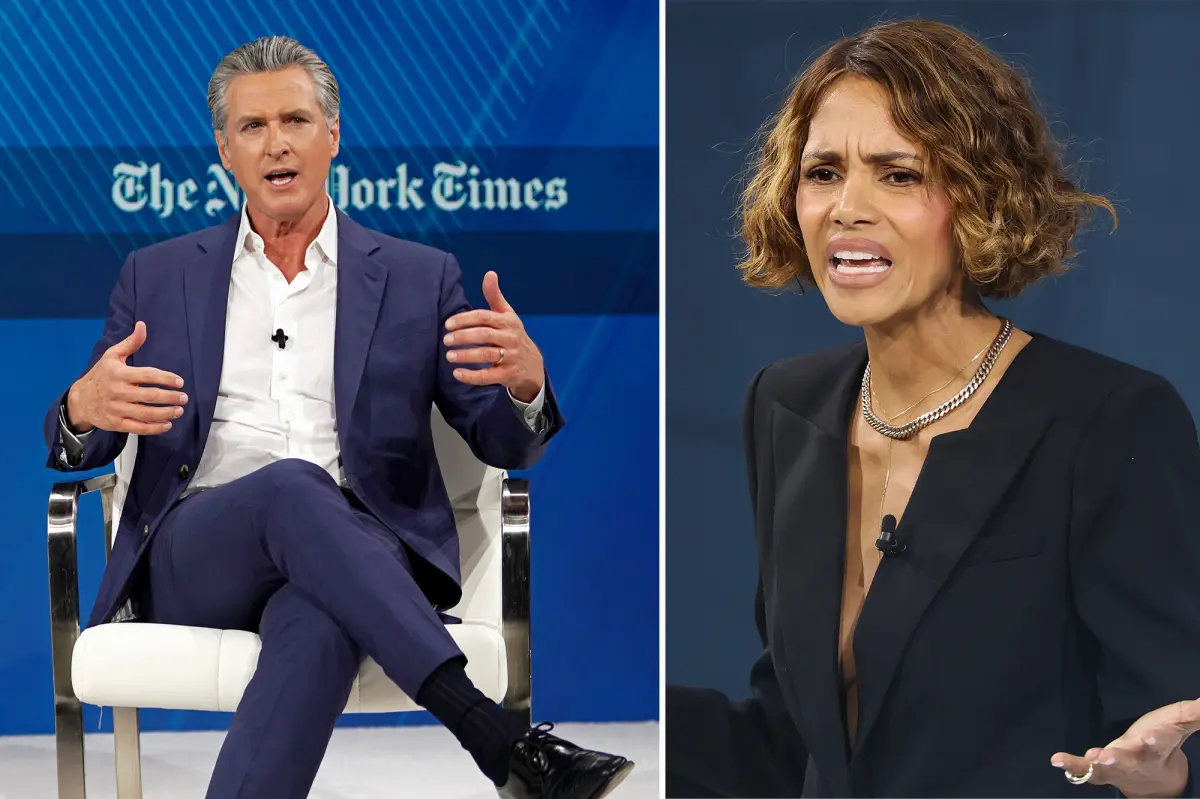 Gavin Newsom responds to Halle Berry's critique about 'devaluing' women at a summit: 'Just spoke to her manager'