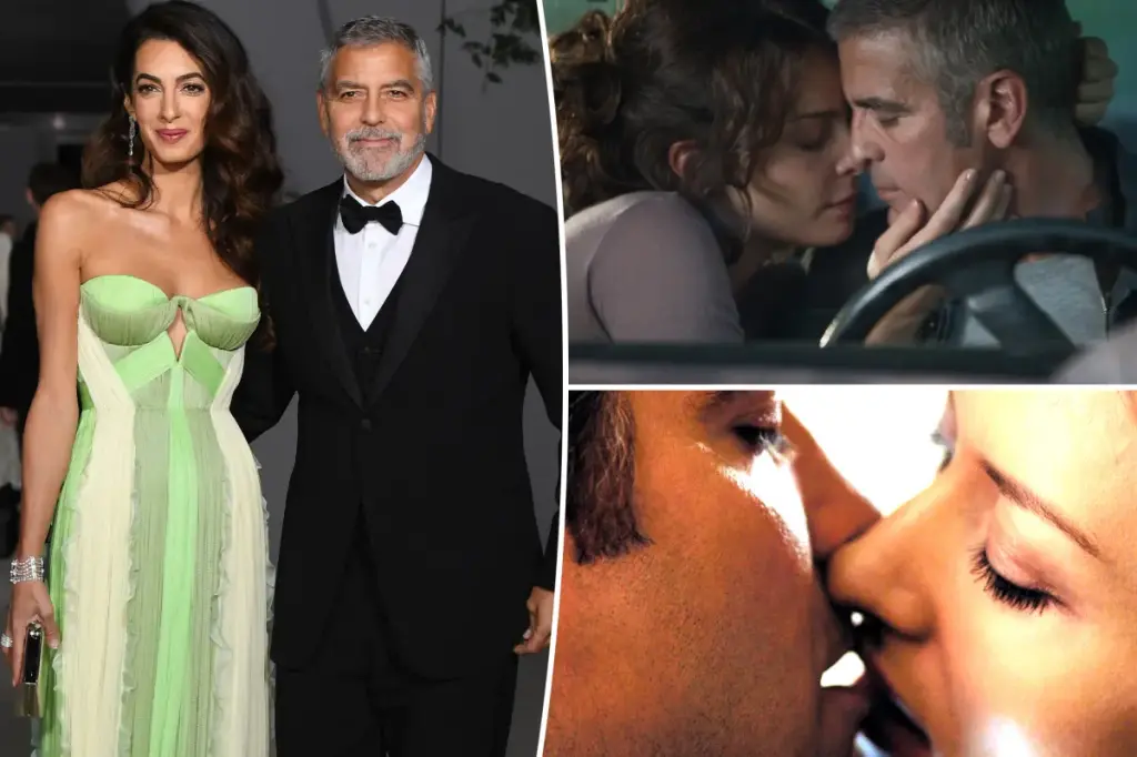 George Clooney has decided to stop kissing women on screen following a conversation with Amal.