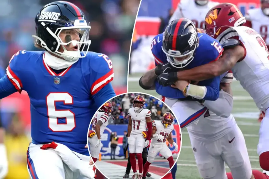 Giants lose to Commanders, extending their rough losing streak to eight games